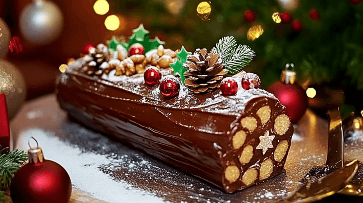 Recette Bûche De Noël Chocolat Noisette Au Airfryer