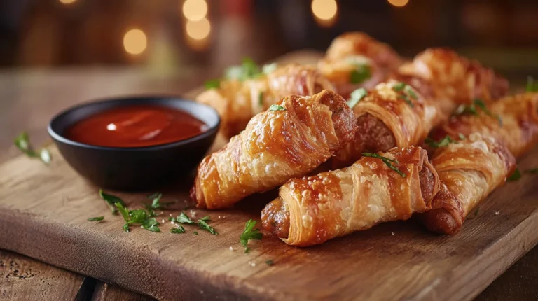 feuilletés à la saucisse au Airfryer