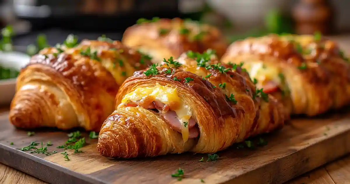 Croissants Au Jambon Au Airfryer