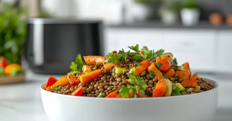 Recette salade de lentilles au Airfryer Recette Salade De Lentilles Au Airfryer