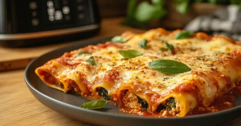 Recette De Cannellonis Aux Épinards Au Airfryer