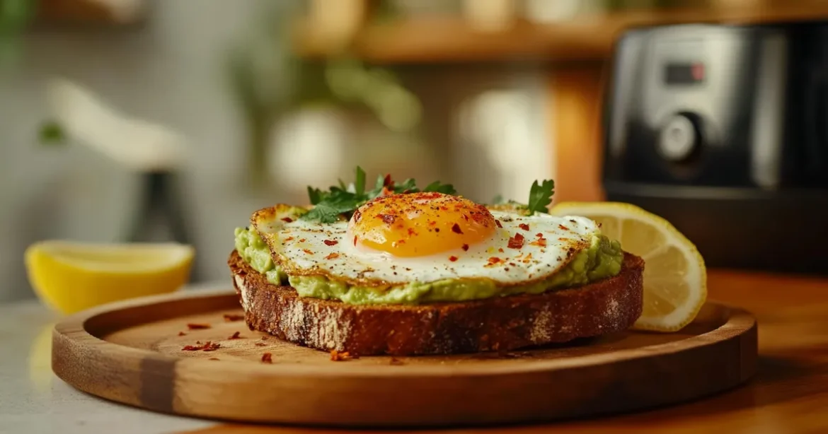 Recette Tartine avocat-œuf au Airfryer Tartine Avocat œuf Au Airfryer