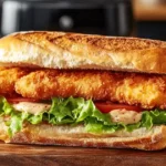 Sandwich Aux Doigts De Poisson Au Airfryer