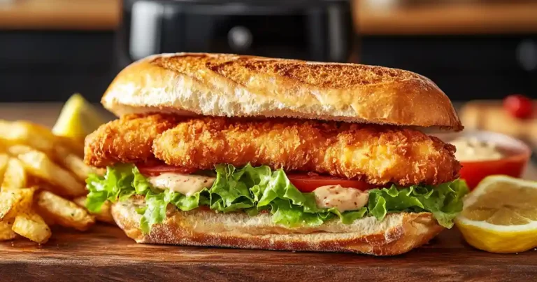 Sandwich Aux Doigts De Poisson Au Airfryer