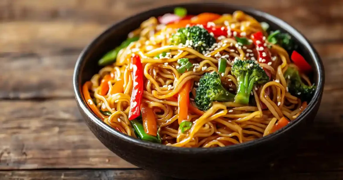 Nouilles Sautées Aux Légumes Au Airfryer