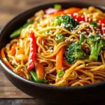 Nouilles Sautées Aux Légumes Au Airfryer