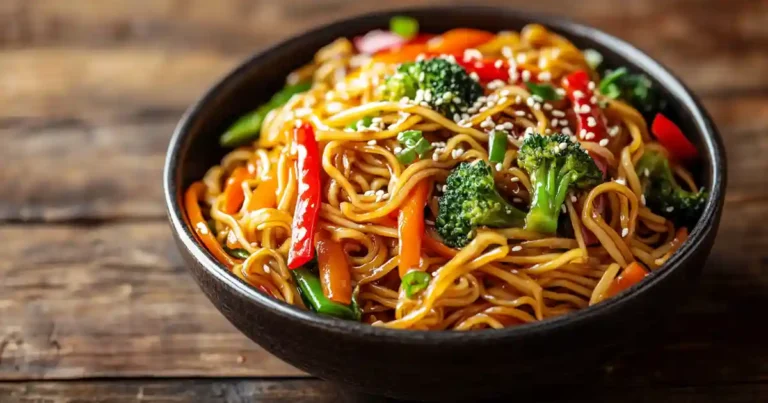 Nouilles Sautées Aux Légumes Au Airfryer
