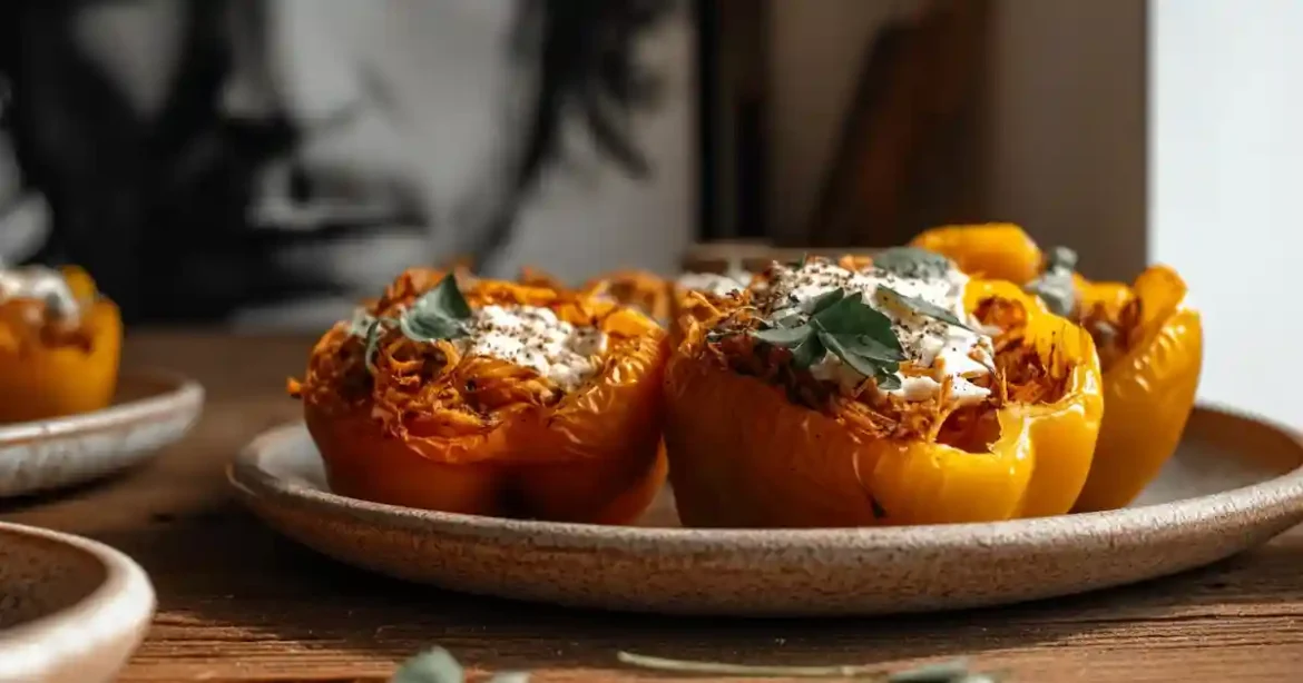 Poivrons Farcis Chèvre Miel Au Airfryer