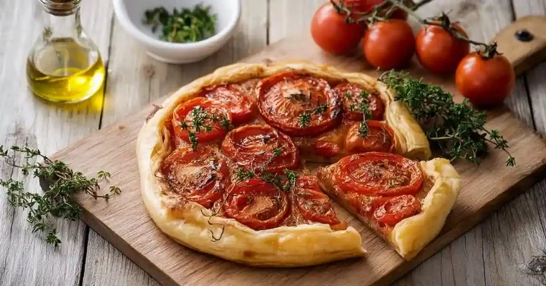 Tarte fine tomate moutarde au Airfryer : fondante, croustillante et prête en 20 min Tarte Fine Tomate Moutarde Au Airfryer