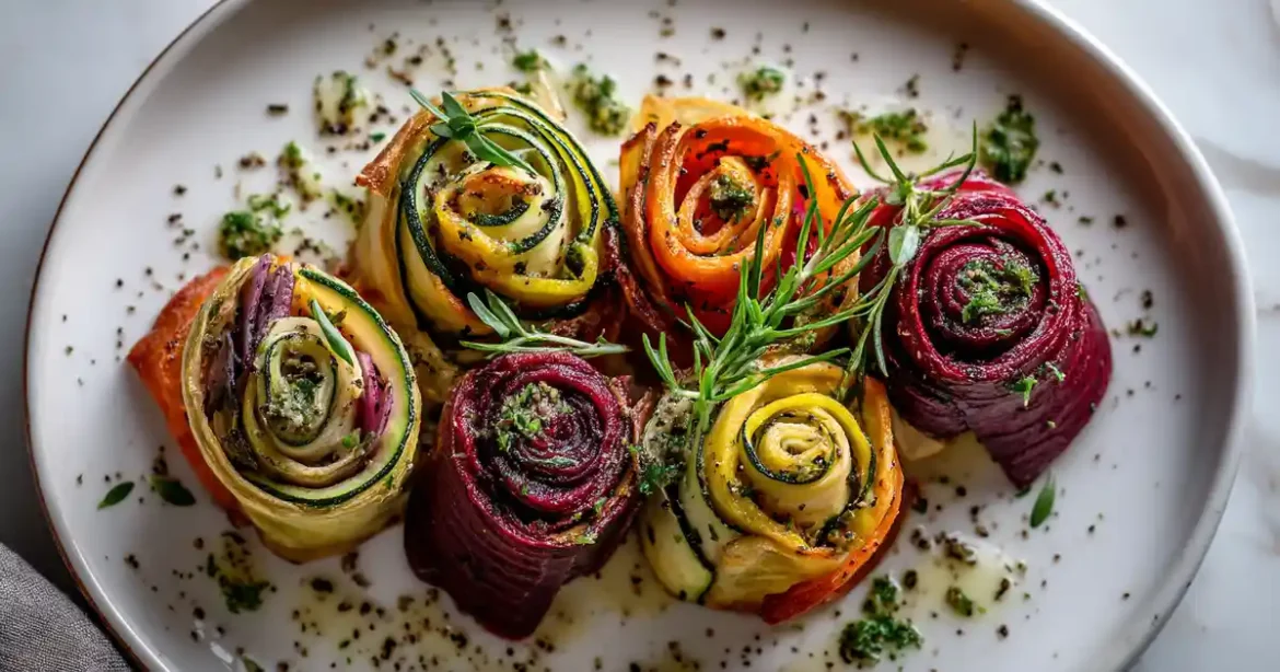 Roses feuilletées de légumes au Airfryer Roses Feuilletées De Légumes Au Airfryer