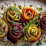 Roses Feuilletées De Légumes Au Airfryer