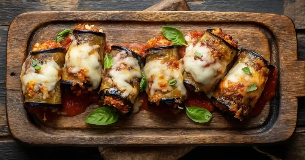 Roulés D’aubergine Façon Parmesan Au Airfryer