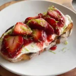 Tartines Aux Fraises Grillées Au Airfryer
