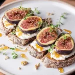 Tartines Figues Et Chèvre Au Airfryer