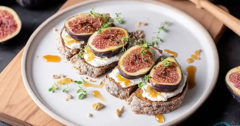 Tartines Figues Et Chèvre Au Airfryer