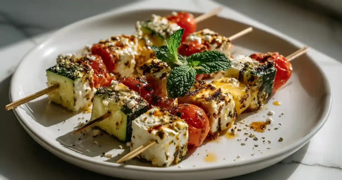 Brochettes De Melon Et Feta Au Airfryer