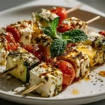 Brochettes De Melon Et Feta Au Airfryer