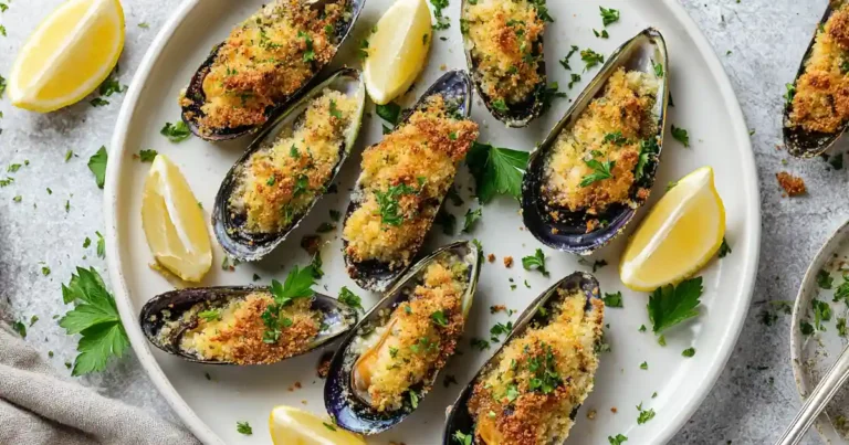 Moules Gratinées Au Airfryer