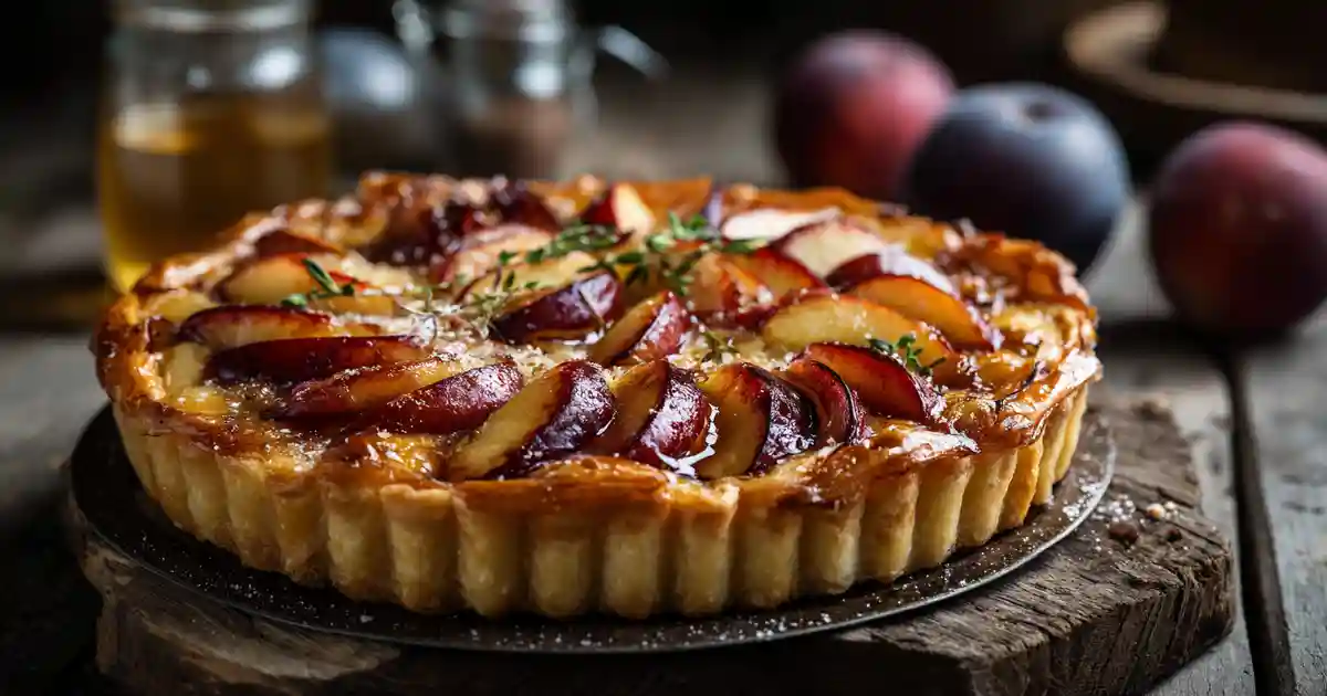 Tarte Fine Aux Nectarines Et Miel Au Airfryer