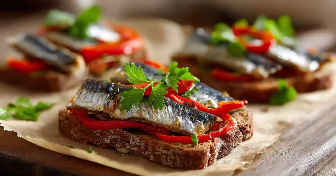 Bruschetta Aux Sardines Au Airfryer