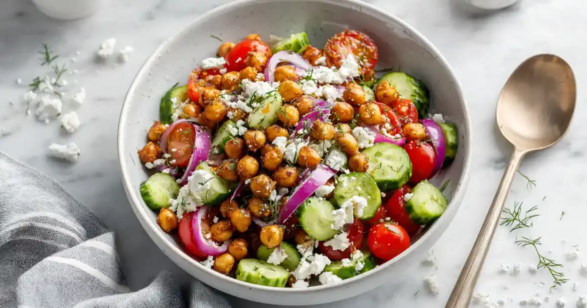 Salade De Pois Chiches Rôtis Au Airfryer