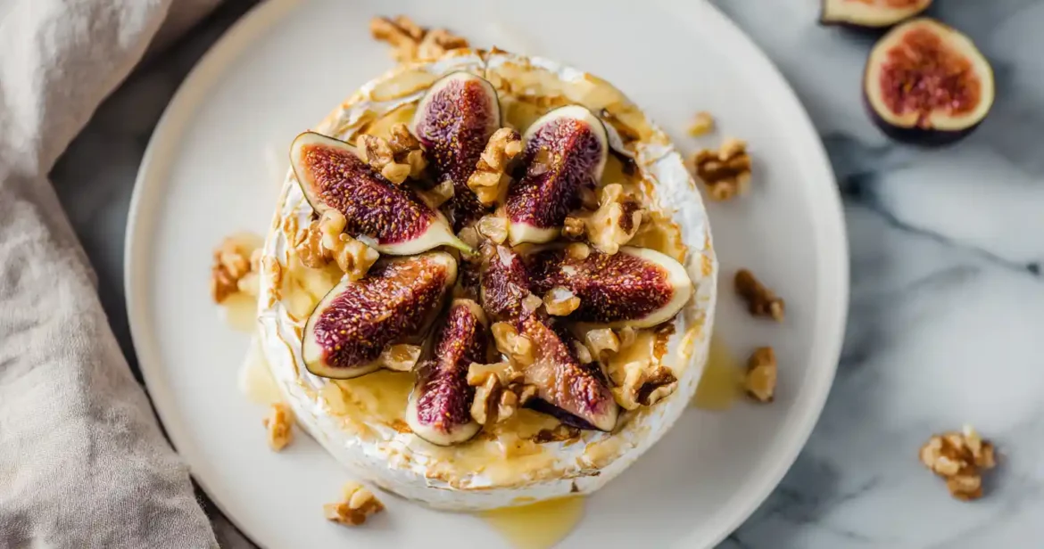 Camembert farci aux figues et noix au Airfryer