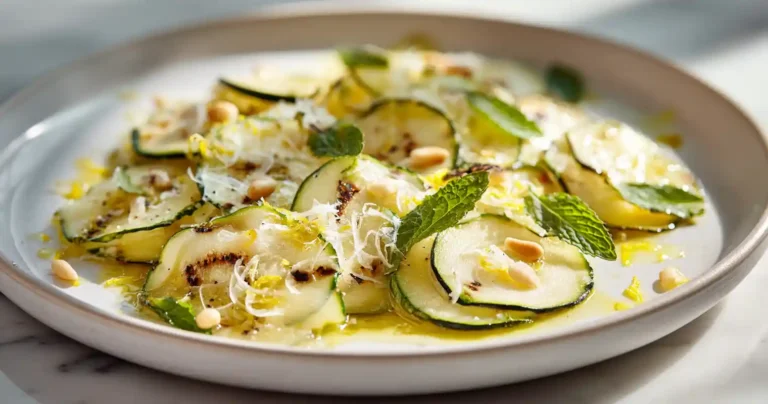 Carpaccio de courgettes au Airfryer Carpaccio Courgettes Airfryer