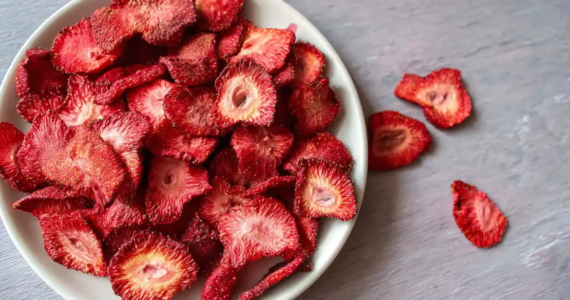 Fraises séchées au Airfryer Fraises Séchées Airfryer