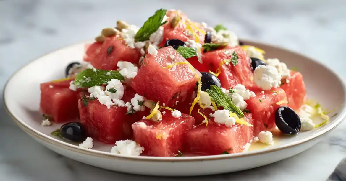 Salade Pastèque Feta Airfryer