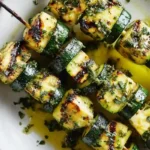 Brochettes Courgettes Marinees Airfryer