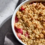 Crumble Rhubarbe Airfryer