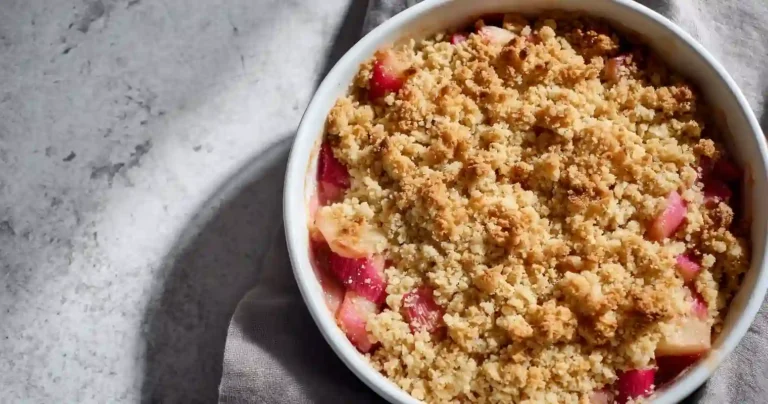Crumble Rhubarbe Airfryer