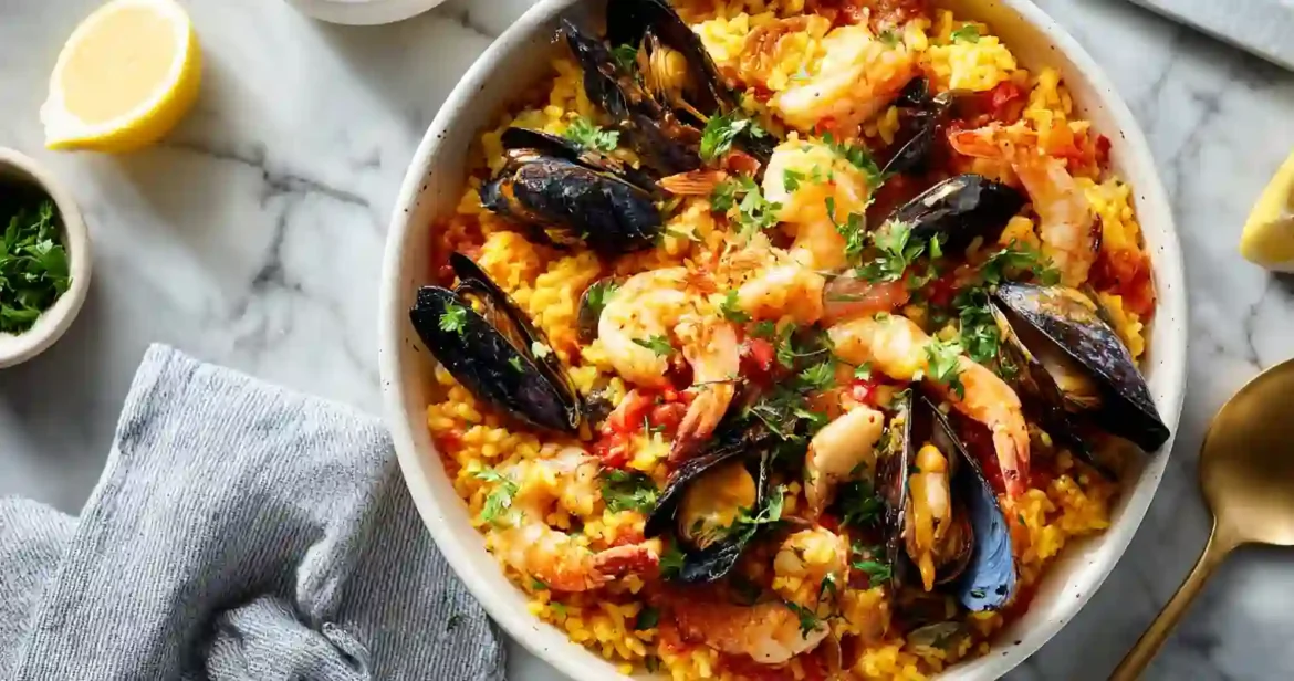 Paella Fruits Mer Airfryer