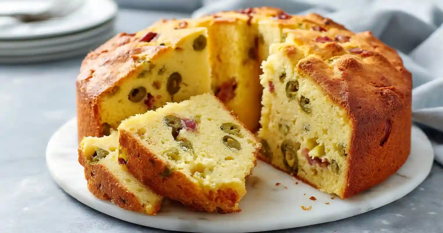 Cake Sale Olives Lardons Airfryer