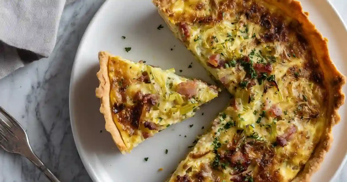 Tarte Fine Poireaux Lardons Airfryer