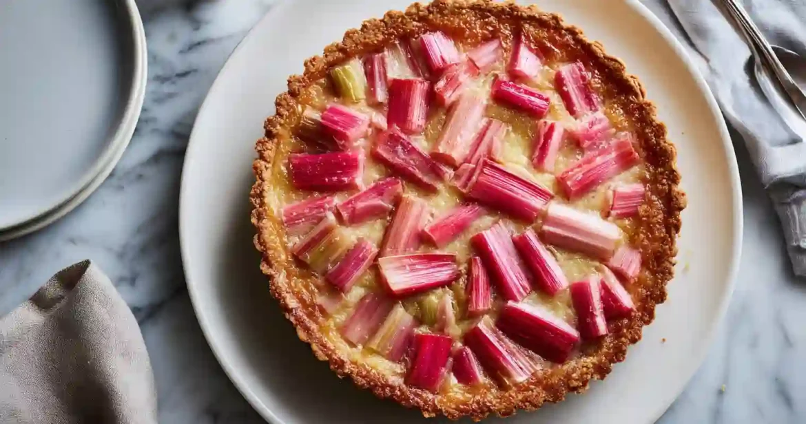 Tarte à la rhubarbe au Airfryer Tarte Rhubarbe Airfryer