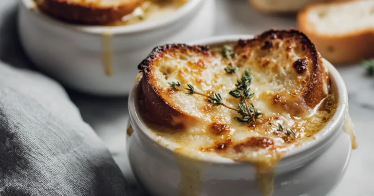 Soupe à l’oignon gratinée au Airfryer Soupe Oignon Gratinee Airfryer