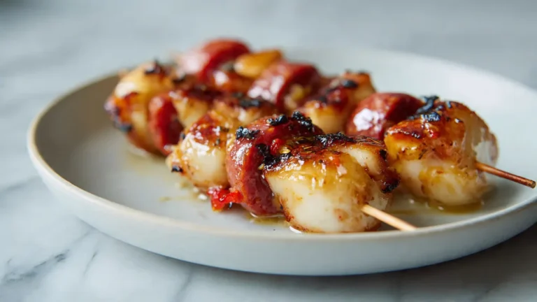 Brochettes Lotte Chorizo Airfryer