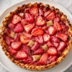 Tarte Fraises Rhubarbe Airfryer