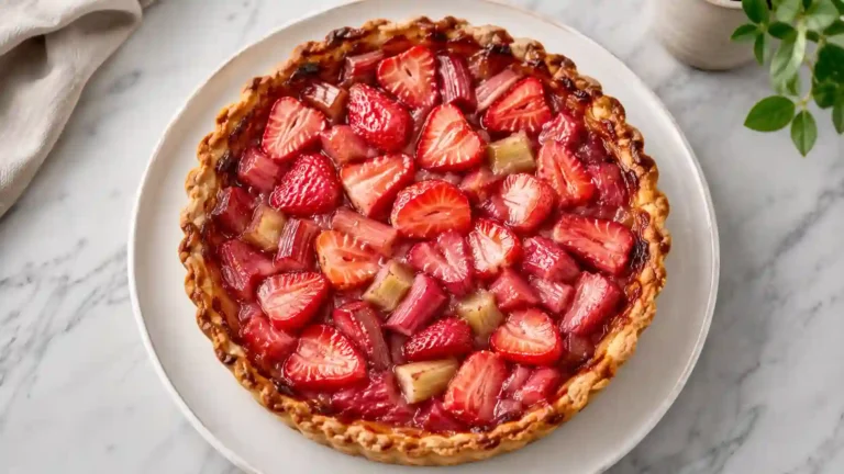 Tarte Fraises Rhubarbe Airfryer